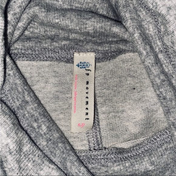 Free People Heather Gray Cowl Neck Sweatshirt - Picture 3 of 9